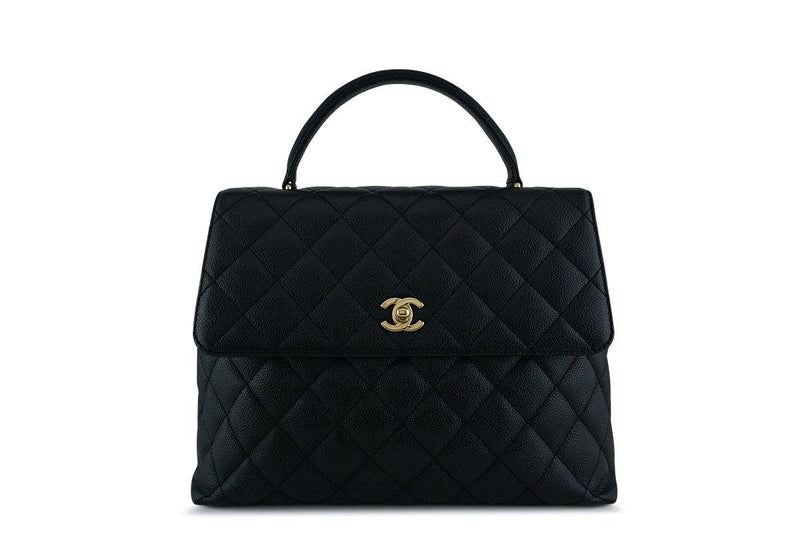Chanel Black 2.55 Classic Quilted Kelly Flap Bag GHW - Boutique Patina