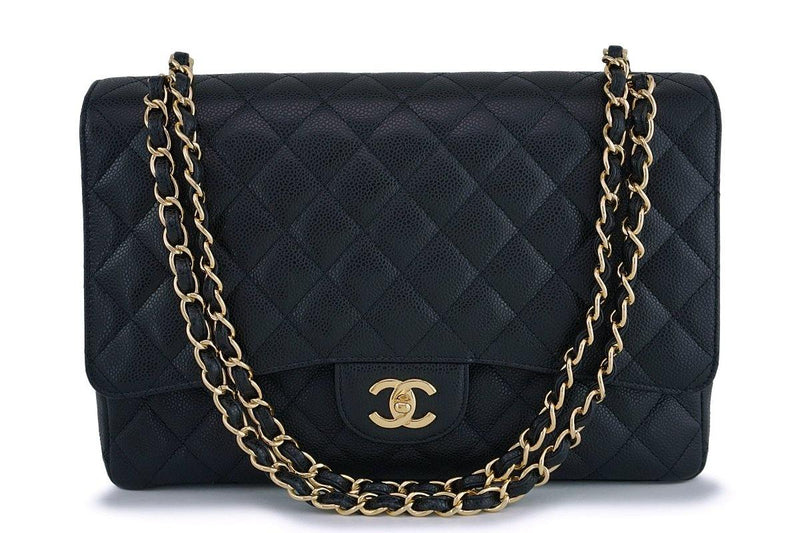Chanel Black Caviar Maxi Jumbo XL Classic Flap Bag GHW – Boutique Patina
