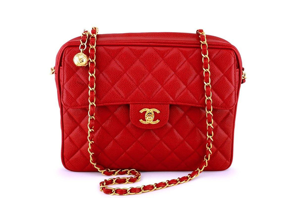 Chanel camera best sale bag red