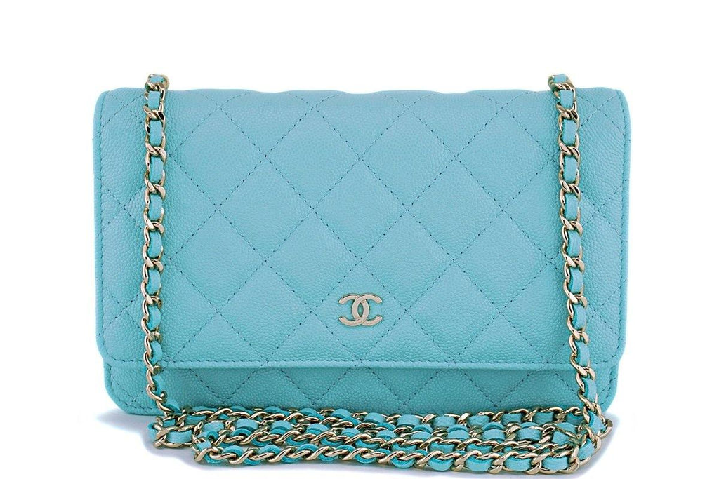 Chanel tiffany blue woc hot sale