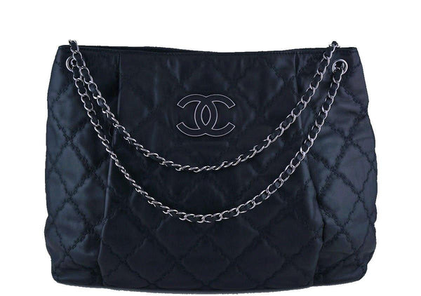 Chanel 16in Black XL Hampton Sensual CC Classic Tote Bag - Boutique Patina