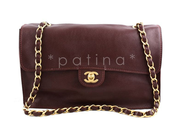 Chanel Chestnut Brown Soft Deerskin Timeless Classic Jumbo Flap Bag - Boutique Patina