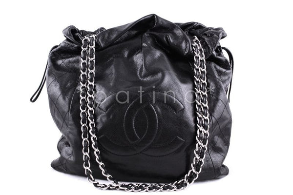 Chanel Black Caviar Quilted Large Shopper Tote Bag GHW – Boutique Patina