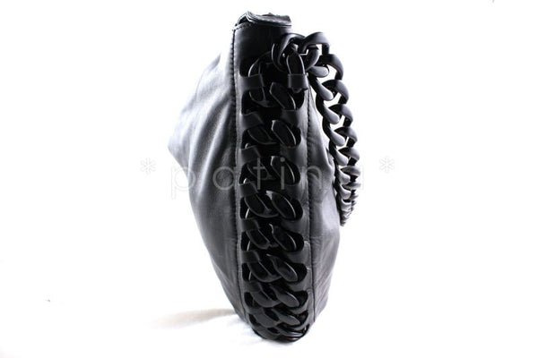 Chanel Black Calf Modern Chain Large Hobo Bag - Boutique Patina