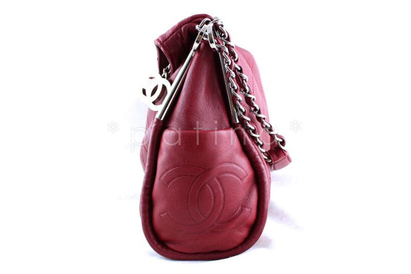 Chanel 13in. Dark Red Lambskin Quilted Ultimate Soft Flap Bag - Boutique Patina