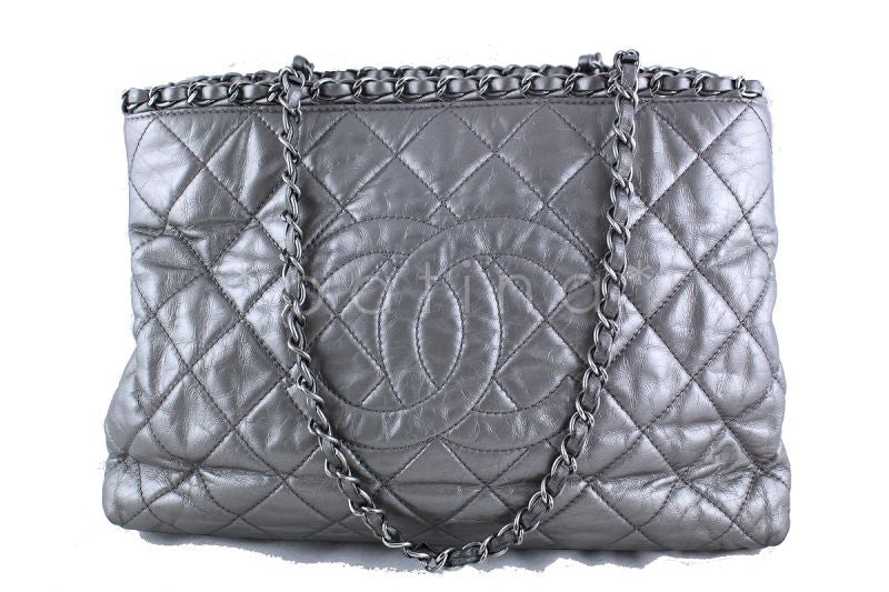Chanel Black Quilted Coated Canvas Paris Biarritz Grand Shopping Tote Bag - Yoogi's  Closet