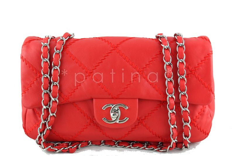 Chanel 10in. Vermillion Red 10in. Soft Ultimate Stitch Classic Flap Ba –  Boutique Patina