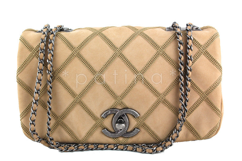 Chanel Beige 10in. Soft Antique Stitched Quilted Classic Flap Bag –  Boutique Patina