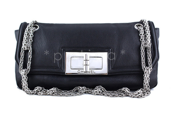 Chanel Black Giant Reissue Lock Linked Bijoux Chain Classic Flap Bag - Boutique Patina