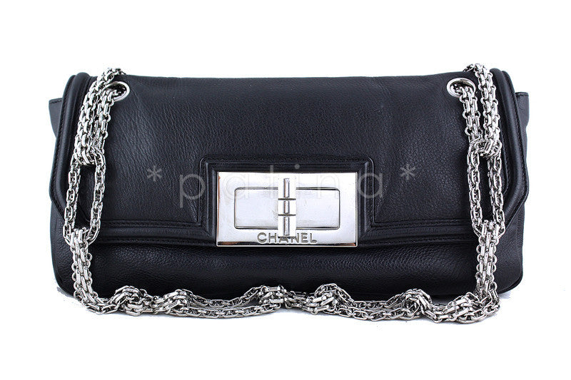 Chanel Black Giant Reissue Lock Linked Bijoux Chain Classic Flap