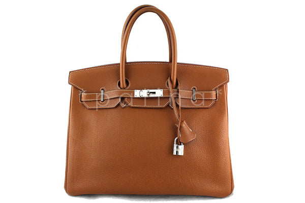 Hermes Birkin 35 cm Gold Togo Calfskin leather with PHW