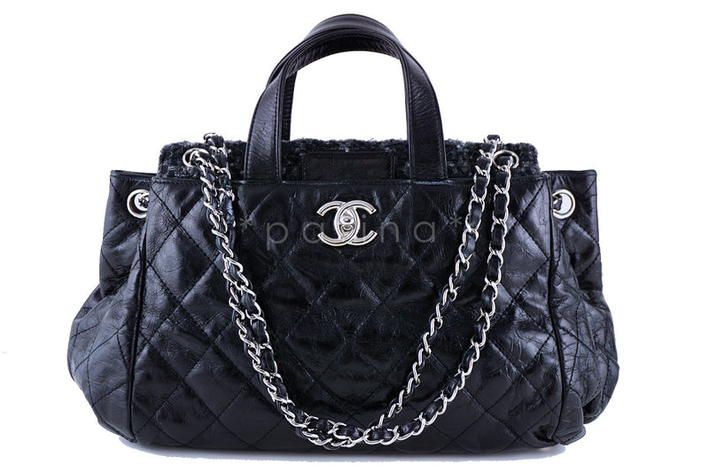 Chanel Twisted Tote Glazed Calfskin East West at 1stDibs