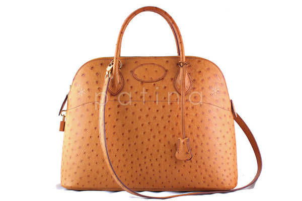 Hermes Cognac 35/37cm Bolide Shoulder Tote Bag - Boutique Patina