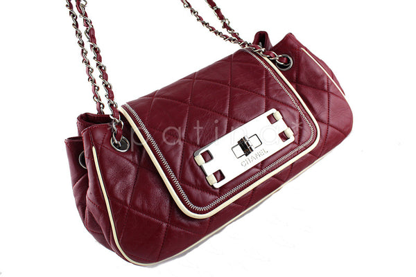 Chanel Red East West Quilted Reissue Flap Bag - Boutique Patina
