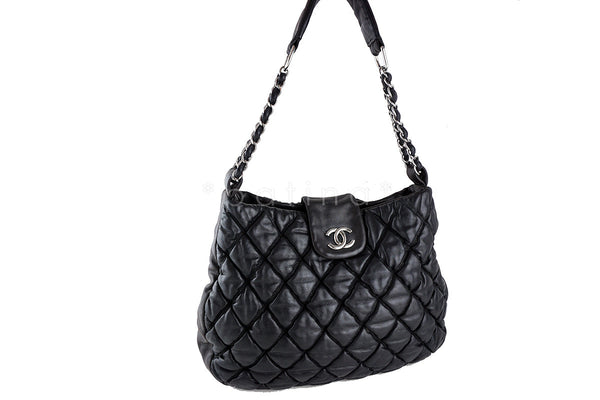 Chanel Black Large Bubble Quilt Shopper Tote Bag - Boutique Patina