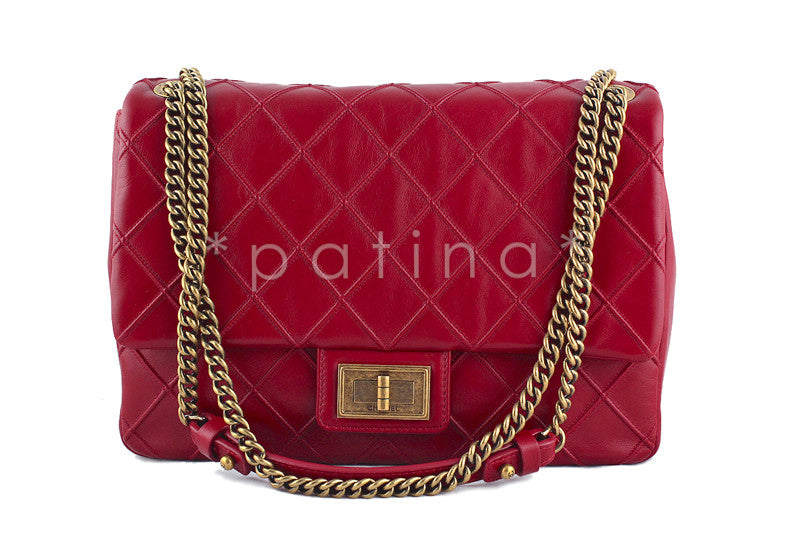 Chanel Red Jumbo Reissue Cosmos Flap Bag - Boutique Patina