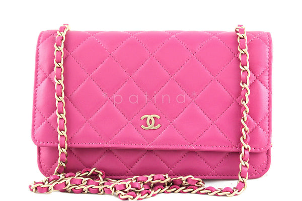 New Chanel Black Caviar Classic Quilted WOC Wallet on Chain Flap Bag G – Boutique  Patina