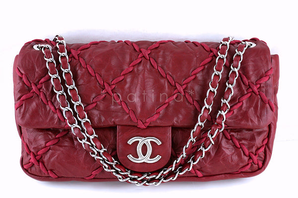 Chanel Red Jumbo Ultra Stitch Classic Flap Bag - Boutique Patina