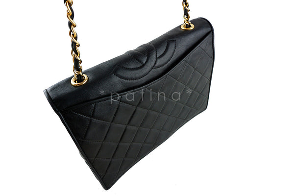 Chanel Black Quilted Vintage Timeless Classic Flap Bag - Boutique Patina