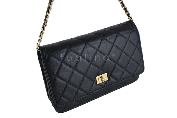 Chanel Black Classic Reissue WOC Wallet on Chain Bag - Boutique Patina