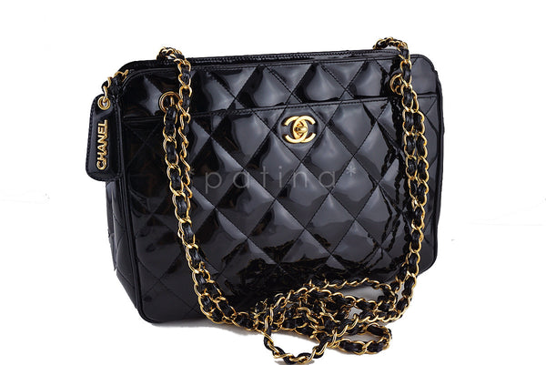 Chanel Black Quilted Classic Large Camera Case CC Clasp Pocket  Bag - Boutique Patina