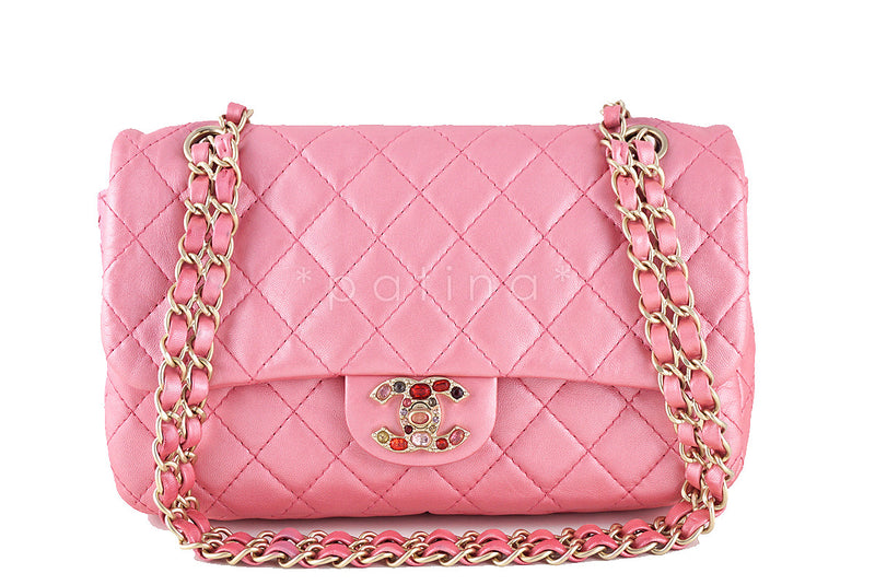 Chanel Limited Pearl Pink Precious Jewel Classic Flap Bag