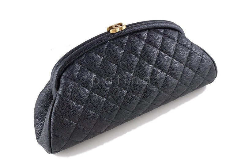 Chanel timeless clutch black caviar Clearance