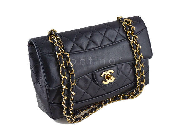 Chanel Black Vintage Quilted Classic 2.55 Flap Bag and Wallet - Boutique Patina