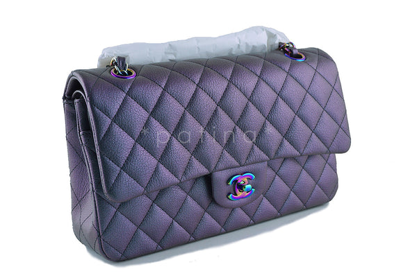 Chanel Metallic Purple Classic Flap Bag ○ Labellov ○ Buy and