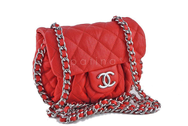 Chanel Red Chain Around Mini Classic Flap, Small Crossbody Bag - Boutique Patina