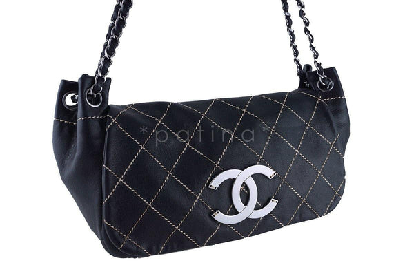 Chanel Black Diamond Stitch Soft Lambskin Flap Bag - Boutique Patina
