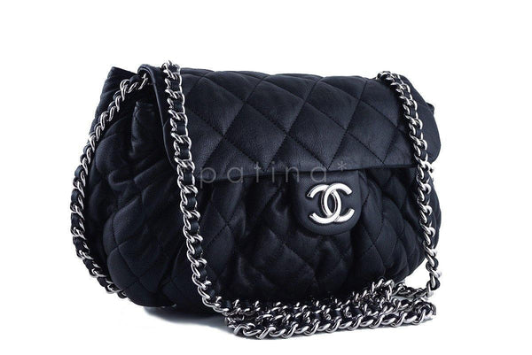 Chanel Beige 10in. Soft Antique Stitched Quilted Classic Flap Bag