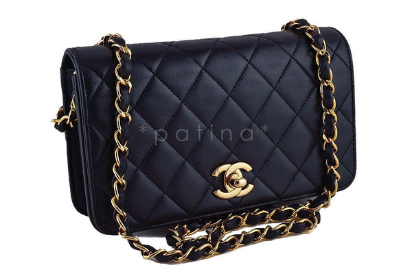 Chanel Vintage Black Timeless Lambskin Classic Flap Bag - Boutique Patina