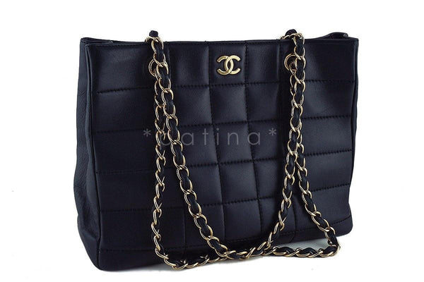 Chanel Black Quilted Classic Shoulder Shopper Tote Bag - Boutique Patina