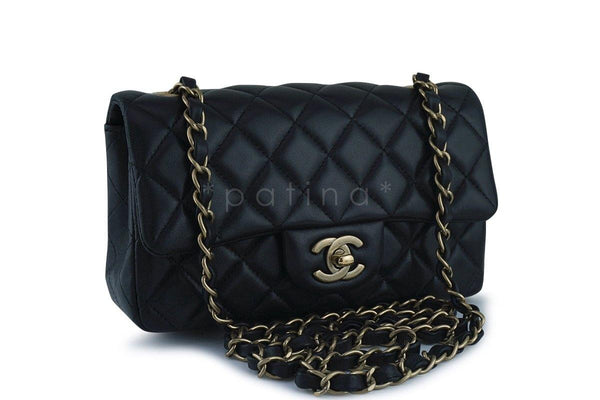Chanel Black Classic Quilted Rectangular Mini 2.55 Flap Bag - Boutique Patina