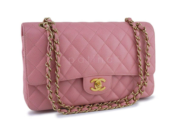 Chanel Pink Caviar Medium Classic 2.55 Double Flap Bag 18k GHW - Boutique Patina
