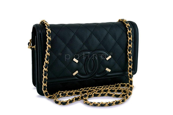 Chanel WOC Black Caviar GHW - New!! - Designer WishBags