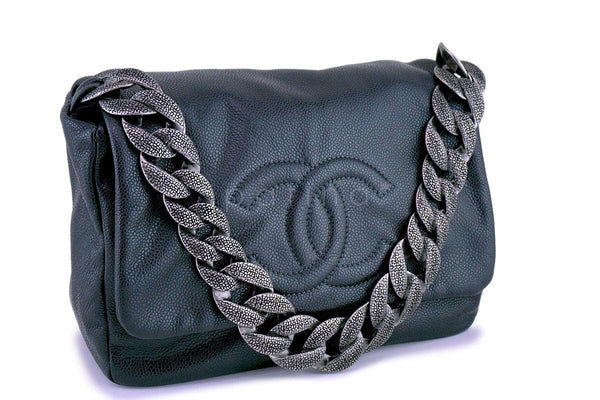 Chanel Gray Caviar 31 Timeless Flap Bag - Boutique Patina