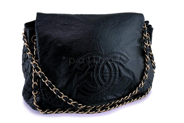 Chanel Patent Large Rock and Chain Flap Bag - Boutique Patina