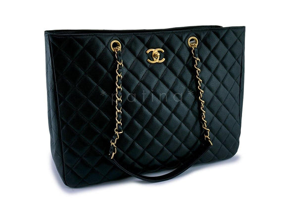 Chanel Black Caviar Timeless Grand Shopper Tote Bag GHW - Boutique Patina