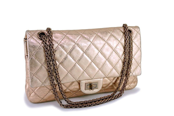 Chanel Rose Gold Reissue 226 Classic 2.55 Flap Bag RGHW - Boutique Patina