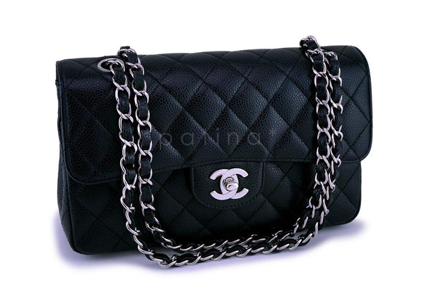 Chanel Black Caviar Small Classic Double Flap Bag SHW - Boutique Patina