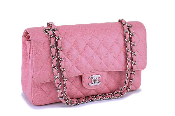 Chanel Pink Caviar Medium Classic Double Flap Bag SHW - Boutique Patina