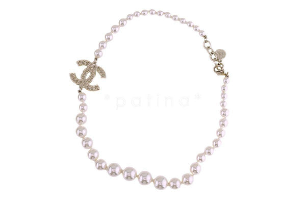NIB Chanel 100th Anniversary Pearl Classic CC Choker Necklace