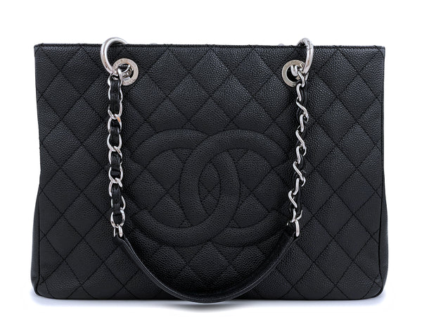 Chanel Black Patent Mademoiselle Frame Top Handle Pale Gold Hardware, 2008-2009 (Very Good), Womens Handbag
