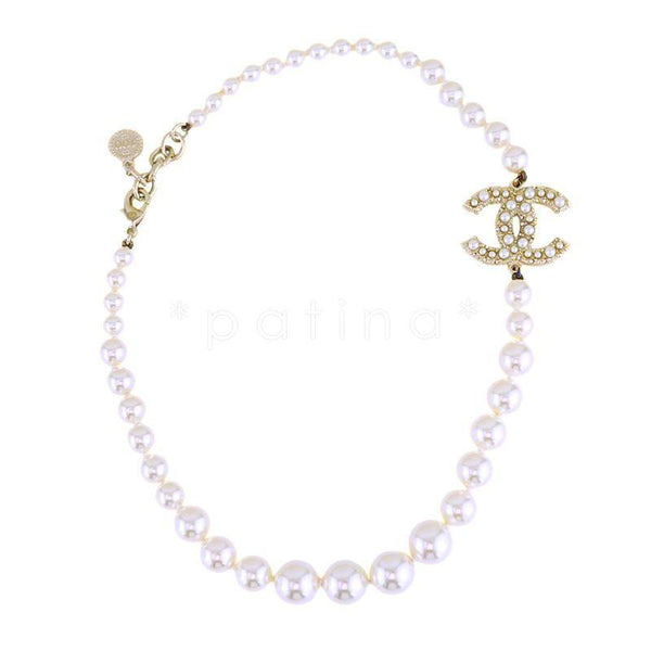 Chanel 100 Year Anniversary Pearl Choker Necklace With Pearl and