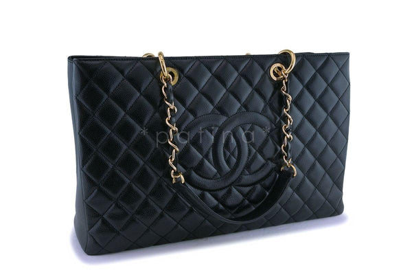Chanel Black Caviar Grand Shopper Tote XL GST Bag GHW - Boutique Patina