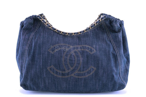 Chanel Denim Coco Cabas Canvas Tote Bag - Boutique Patina