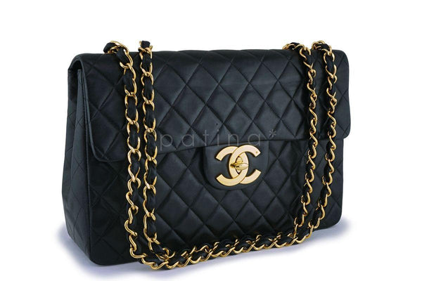 Chanel Vintage Maxi Classic Flap Bag "Jumbo XL" 24k GHW - Boutique Patina