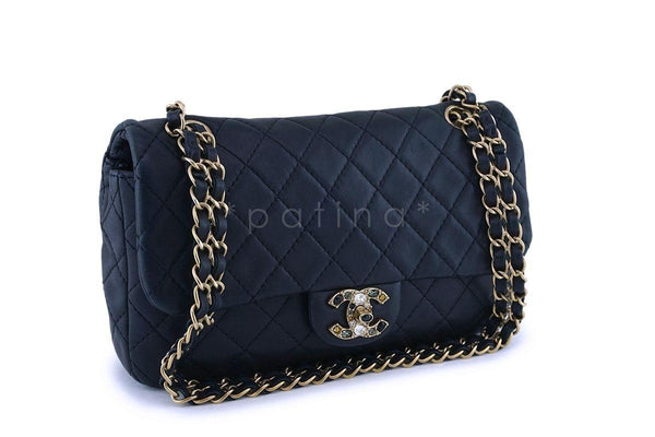 Chanel Precious Jewel Limited Black Classic Flap Bag - Boutique Patina